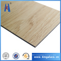 Fireproof Kitchen Decorated Wood Aluminum Composite Wall Cladding